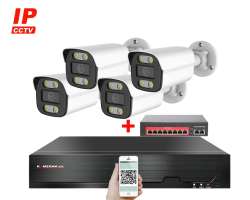 IP 4 kamerov set  s externm PoE XM-414B-Ext. 4MPx, CZ menu - 8090 K