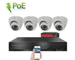 4K IP 4 kamerov� set  s extern�m PoE XM-402D-Ext. 8MPx, CZ menu - 10890 K�