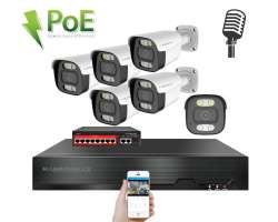 IP 6 kamerov� set s extern�m PoE XM-614B-Ext. 4MPx, CZ menu - 10790 K�