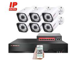 4K IP 6 kamerov� set  s extern�m PoE XM-601D-Ext. 8MPx, CZ menu - 14690 K�