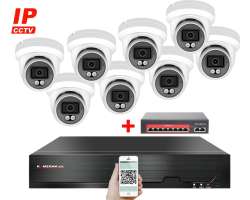IP 8 kamerov set s externm PoE XM-809B-Ext. 4MPx, CZ menu - 13790 K