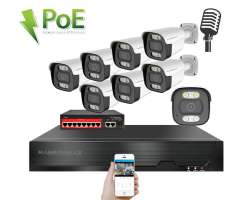 IP 8 kamerov� set s extern�m PoE XM-814B-Ext. 4MPx, CZ menu - 13390 K�