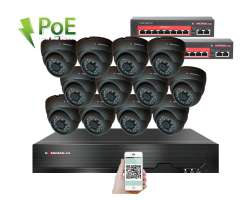 IP 12 kamerov set s externm PoE XM-1211B Ext. 4MPx, CZ menu - 20890 K