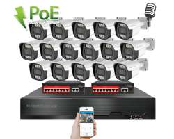 IP 16 kamerov� set s extern�m PoE XM-1614B-Ext. 4MPx, CZ menu - 25490 K�