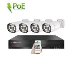 4K PoE IP 4 kamerov set XM-403D 8MPx, CZ menu - 10190 K
