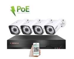 4K PoE IP 4 kamerov� set XM-401D 8MPx, CZ menu - 10190 K�