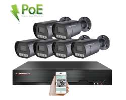 4K PoE IP 6 kamerov� set XM-610D 8MPx, mikrofon, CZ menu - 15190 K�