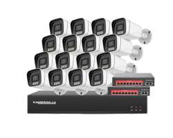 IP 16 kamerov set s externm PoE XM-1606B-Ext. 4MPx,CZ menu - 25690 K