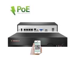 PoE NVR-7404 4CH 8Mpx, H.265 rekordr pro 4 IP kamery, CZ menu - 2690 K