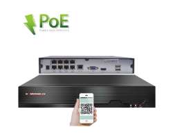 PoE NVR-7408 8CH 8Mpx, H.265 rekord�r pro 8 IP kamery, CZ menu - 3690 K�