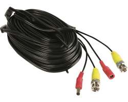 BNC+DC Video kabel 18m pro 1 kameru (analog, AHD) - 160 K�
