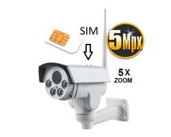 GSM IP kamera Cam-Hi PTZ 918 4G 5MPx 5xZOOM   venkovn� (sim karta) - 5390 K�