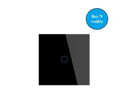 ZigBee dotykov� vyp�na� jednokan�lov� �ern�, sklo, Tuya Smart - 488 K�