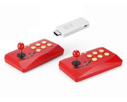 32bit HD Retro Video TV Hern� konzole bezdr�tov� 2,4G ark�dov� hern� automat - 1744 her - 999 K�