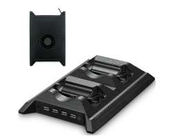 Multifunk�n� stojan 4v1 pro nab�jen�, chlazen� a dr��k her pro Xbox One Slim S (XONE) - 390 K�
