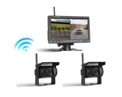 Wifi parkovac� set TRUCK A4008, 2x 18LED kamera s LCD 7" splitscreen monitorem - 2780 K�