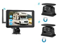 Wifi parkovac� set TRUCK A3999, dotykov� LCD 7" splitscreen, 2x sol�rn� kamera s magnetem - 6990 K�