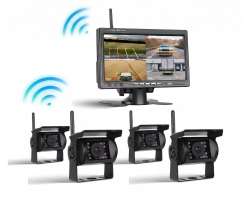 Wifi parkovac� set A4009, 7" LCD, 4x 18LED kamera TRUCK splitscreen - 4890 K�