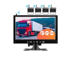 Wifi parkovac� set  A4016, 9" LCD, 4x 18LED kamera, TRUCK splitscreen - 5960 K�