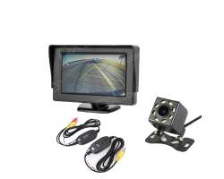 Parkovac set LCD 4,3" + kamera 8 IR LED + wifi video transmitter 2,4 GHz - 1050 K