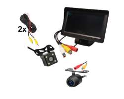 Parkovac� set LCD 4,3" + kamera 4 LED + p�edn� kamera - 1006 K�