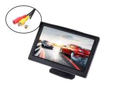 LCD 5"  monitor C0070 pro parkovac kameru,  na palubku i s psavkou na sklo - 690 K
