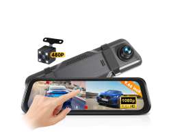 Parkovac� set L5950 zp�tn� zrc�tko s p�edn� kamerou + parkovac� kamera � 9,66" dotykov� IPS monitor - 1290 K�