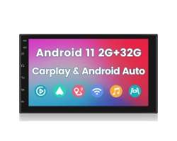 2DIN Autordio 7" A3017 2GB+32GB Android 11 s CarPlay, Android Auto, GPS WIFI BT FM - 2870 K