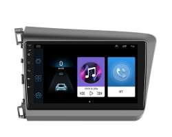 Autoradio 9" Q3602 Android 10.1, podpora BT GPS WiFi pro Honda Civic 2012-2015 - 5980 K