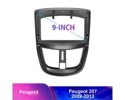 Peugeot 207 (2009-2013) -Redukn rmeek A7210 pro autordio 9" - 928 K