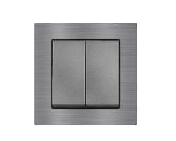 UNIC Dvojvyp�na� lustrov� s�riov� �.5 v r�me�ku 82mm, slitina hlin�ku �ed� - 148 K�