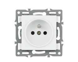 UNIC modul z�suvka MDZ230V 16A b�l� do r�me�ku 82mm - 58 K�