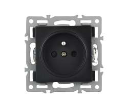 UNIC modul zsuvka MDZ230V 16A  ern do rmeku 82mm - 58 K