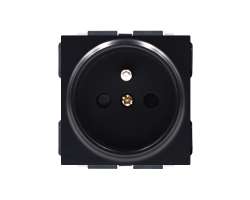 SRAN �ern� modul MDZ230 Z�suvka 230V 16A do r�me�ku 86mm - 50 K�