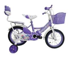 Dtsk kolo s pomocnmi koleky UBCYC-10 velikost 14" fialov - 2390 K