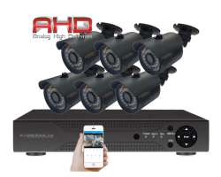 6 kamerov AHD set WN6-58A 2Mpx 1080p, H.265, CZ menu - 5390 K