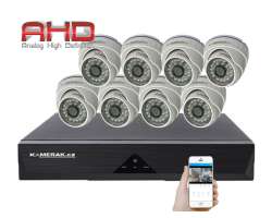 8 kamerov AHD set WN8-51E 5Mpx 1920p, H.265, CZ menu - 9490 K