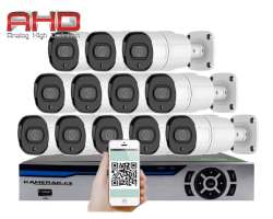 12 kamerov AHD set HE12-63E 5Mpx 1920p, H.265, CZ menu - 16290 K