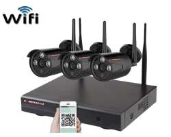 Bezdrtov 3 kamerov set WiFi IP PRO WIP3-103B-Black 3MPx, CZ menu - 4690 K