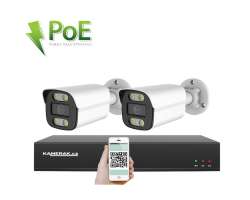 PoE IP 2 kamerov set XM-214B 4MPx, CZ menu - 5190 K