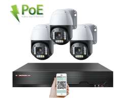 PoE IP 3 kamerov set XM-PTZ-320B 4Mpx, CZ menu - 7490 K