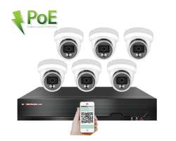 PoE IP 6 kamerov set XM-609B 4MPx, CZ menu - 11190 K