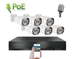 4K PoE IP 6 kamerov� set XM-603D 8MPx, CZ menu - 14990 K�