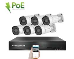 4K PoE IP 6 kamerov set XM-608D 8MPx, CZ menu - 13490 K