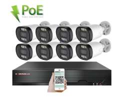 PoE IP 8 kamerov set XM-813B 4MPx, CZ menu - 13790 K