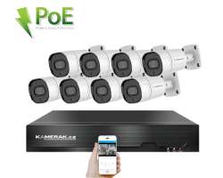 4K PoE IP 8 kamerov set XM-808D 8MPx, CZ menu - 14680 K