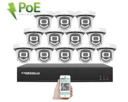 PoE IP 12 kamerov set  XM-1212B 4MPx, CZ menu - 24890 K