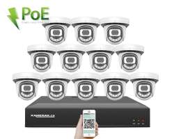 4K PoE IP 12 kamerov set XM-1212D 8MPx, CZ menu - 31390 K