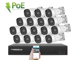 4K PoE IP 16 kamerov set XM-1608D 8MPx, CZ menu - 36090 K