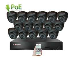 4K PoE IP 16 kamerov set XM-1611D 8MPx, H.265, CZ menu - 40790 K
